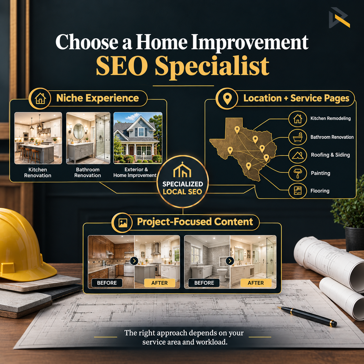 Local SEO portfolio and review strategies for home improvement contractors in Texas